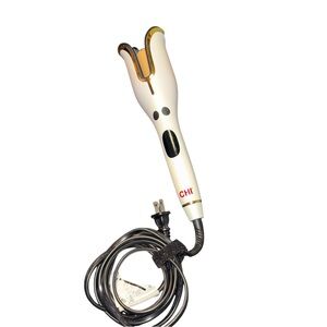 🔟CHI Spin N Curl Ceramic 1" Auto-Rotating Hair Curler White